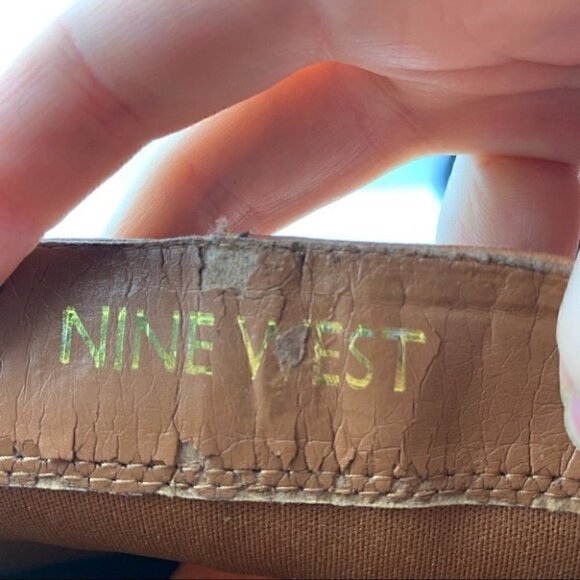 Nine West boots 6.5 Blogger brown cognac leather - Picture 9 of 11